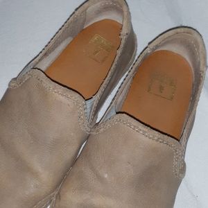 Frye Leather Slip-ons Like New Tan